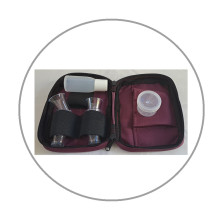 Portable Communion Set - Nylon Zippered Burgundy